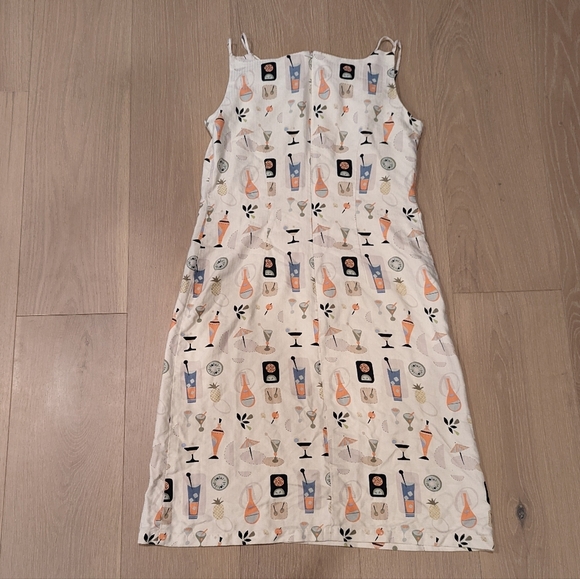 Vintage Tori Richard martini print shift dress 100% Silk - Picture 7 of 7